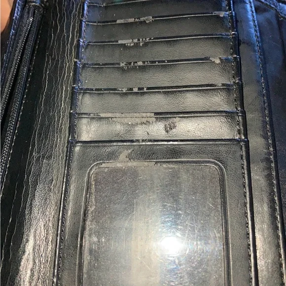 Coach Black Leather Wallet with Gold Hardware - Picture 3 of 6